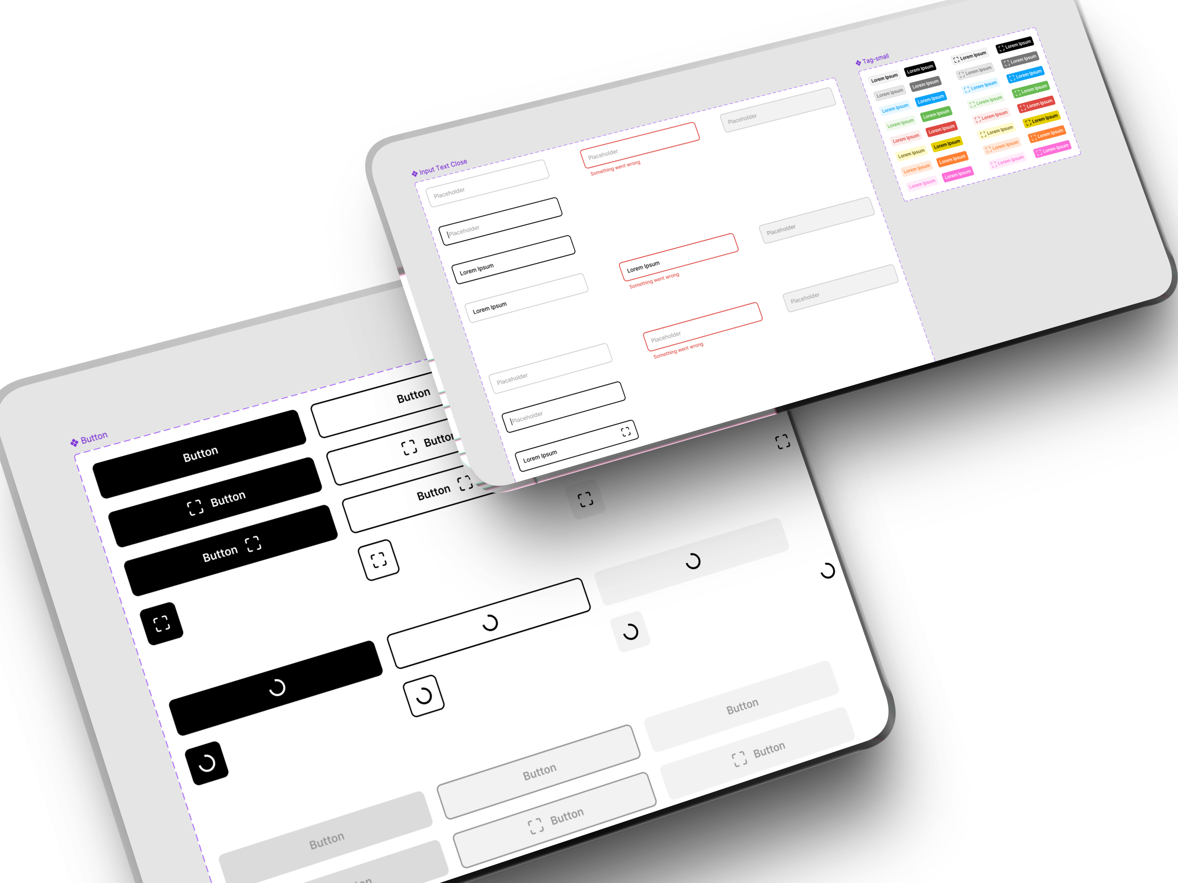 Componentes do Design System Vammo